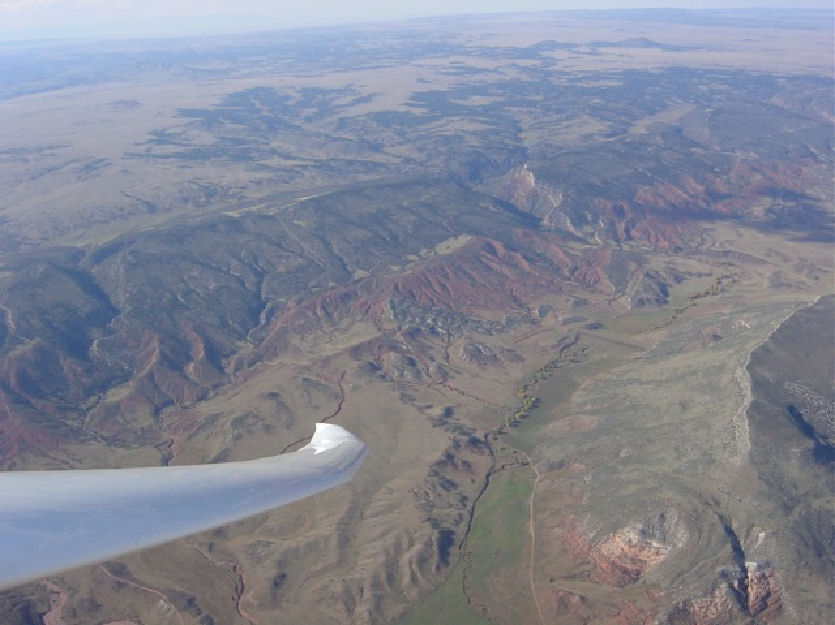Duo Discus north west of Owl Canyon Gliderport